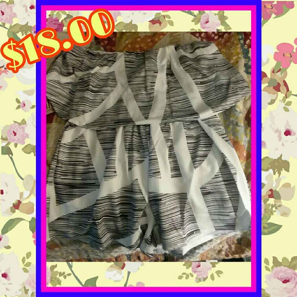 Off the shoulder romper